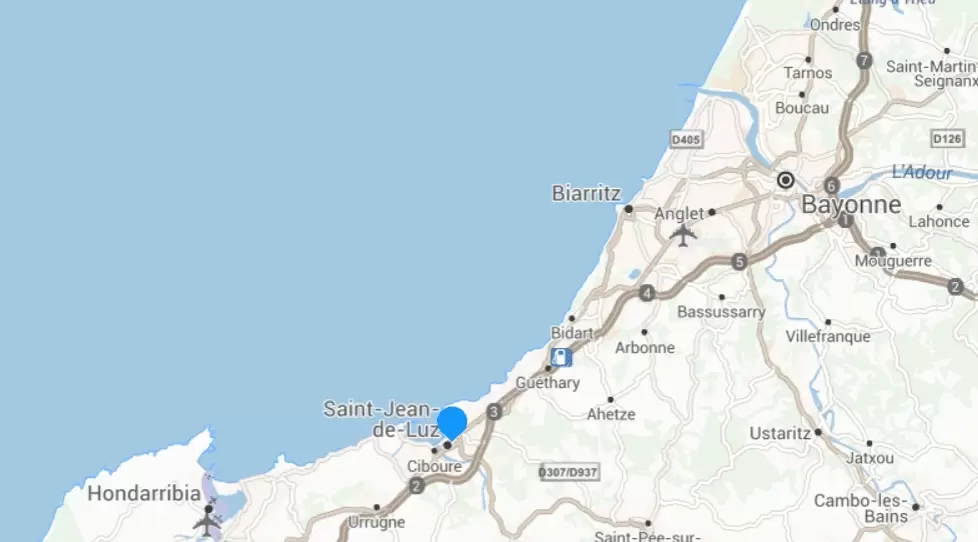 Screenshot ViaMichelin agence FIDUCIAL Expertise Saint-Jean-de-Luz Centre.