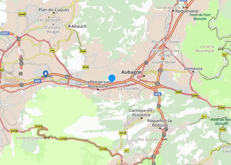 ViaMichelin Aubagne carte