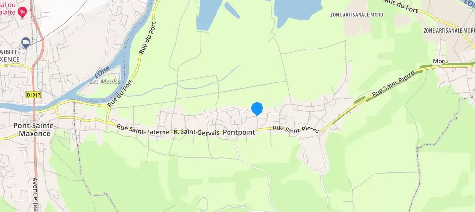 Carte ViaMichelin Pont Sainte-Maxence.